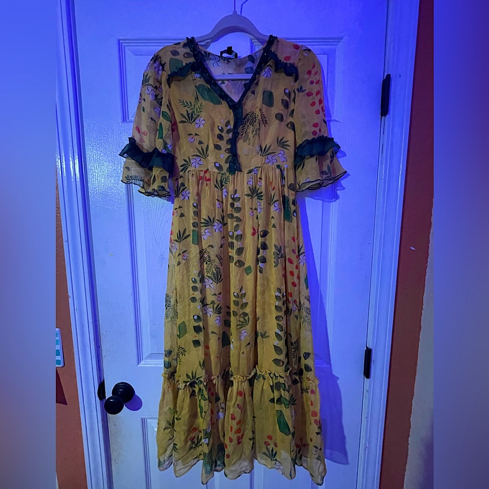 Jessie Lu XS Floral Maxi Dress